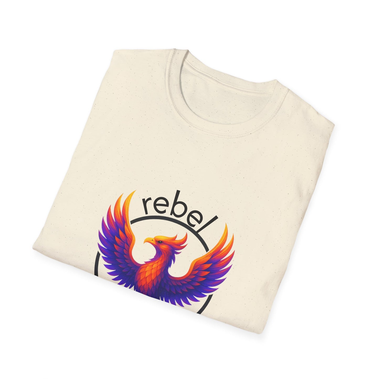 Rebel Phoenix T-Shirt | Unisex Softstyle Tee, Motivational Gift, Casual Wear, Summer Fashion
