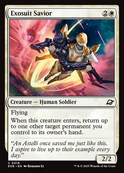 EOE, Exosuit Savior, Standard, 16, C, Near Mint, (Foil), EN