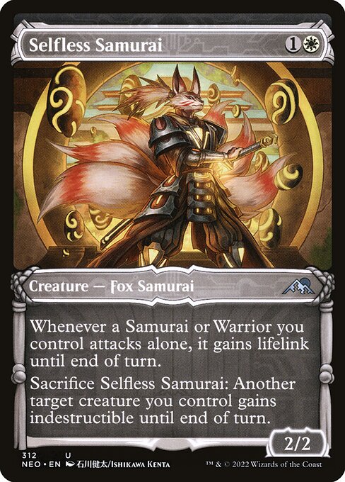 NEO, Selfless Samurai, (Showcase), 312, U, Near Mint, Normal, EN