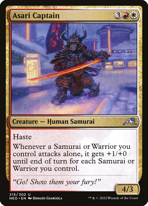 NEO, Asari Captain, Standard, 215, U, Near Mint, Normal, EN