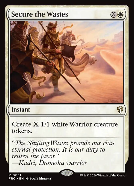 FRC, Secure the Wastes, Standard, 31, R, Near Mint, Normal, EN