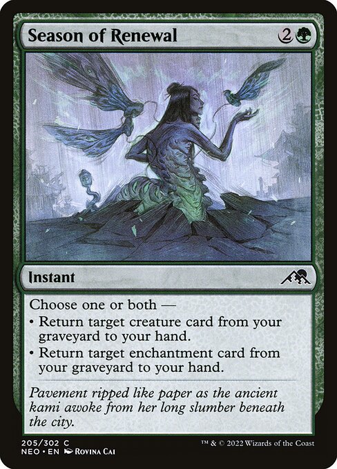 NEO, Season of Renewal, Standard, 205, C, Near Mint, Normal, EN