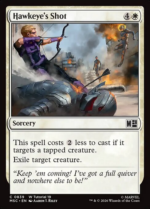 MSC, Hawkeye's Shot, Standard, 839, C, Near Mint, Normal, EN
