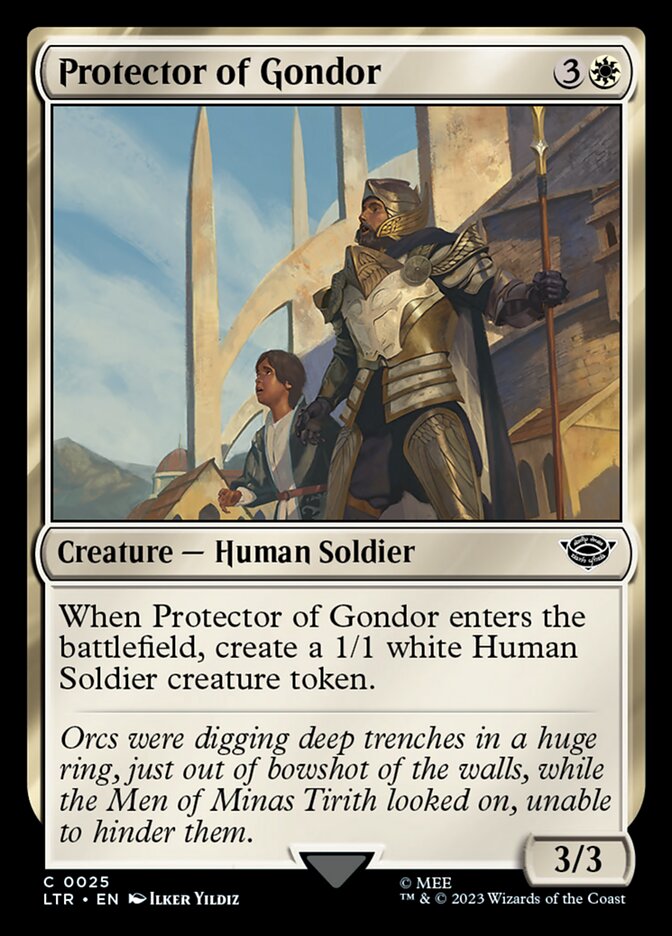 LTR, Protector of Gondor, Standard, 25, C, Near Mint, Normal, EN