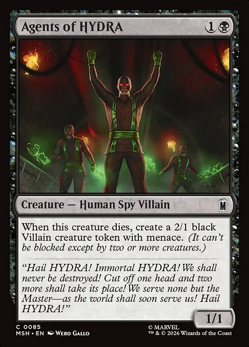 MSH, Agents of HYDRA, Standard, 85, C, Near Mint, Normal, EN