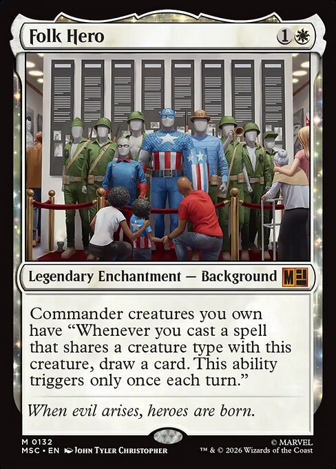 MSC, Folk Hero, Standard, 132, M, Near Mint, {Surge Foil}, EN