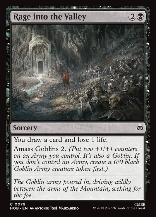 HOB, Rage into the Valley, Standard, 79, C, Near Mint, (Foil), EN