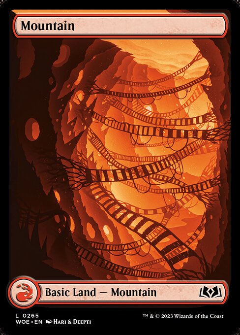 WOE, Mountain, (Full Art), 265, C, Near Mint, (Foil), EN