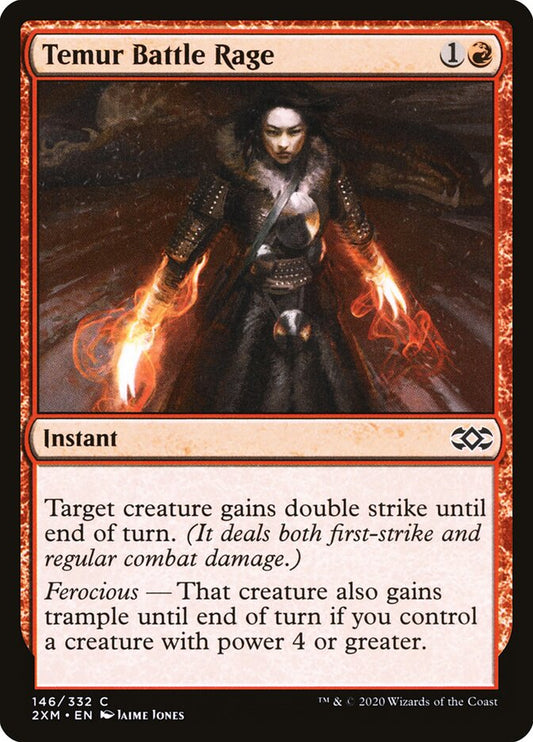 2XM, Temur Battle Rage, Standard, 146, C, Near Mint, (Foil), EN