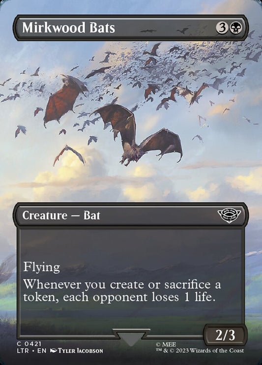 LTR, Mirkwood Bats, (Borderless), 421, C, Near Mint, Normal, EN