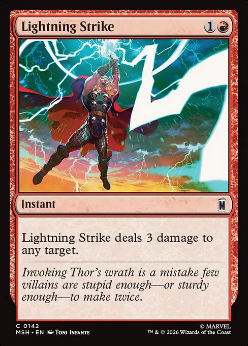 MSH, Lightning Strike, Standard, 142, C, Near Mint, Normal, EN