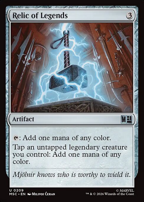 MSC, Relic of Legends, Standard, 209, U, Near Mint, {Surge Foil}, EN