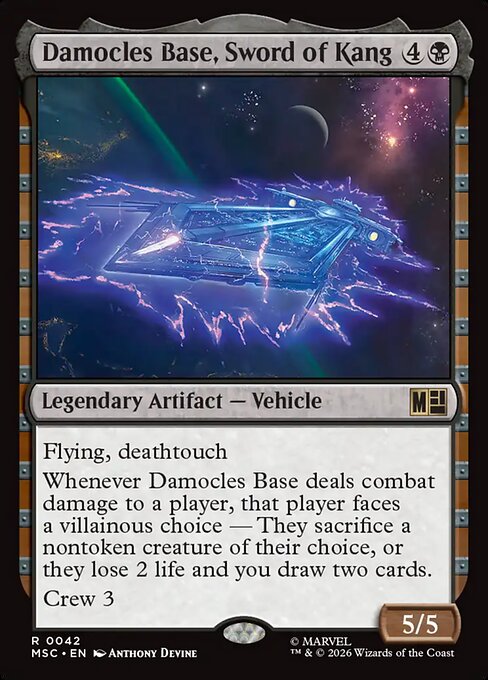 MSC, Damocles Base, Sword of Kang, Standard, 42, R, Near Mint, (Surge Foil), EN