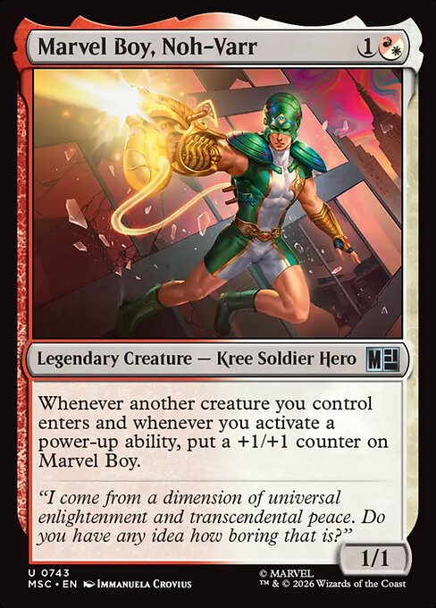 MSC, Marvel Boy, Noh-Varr, Standard, 743, U, Near Mint, Normal, EN
