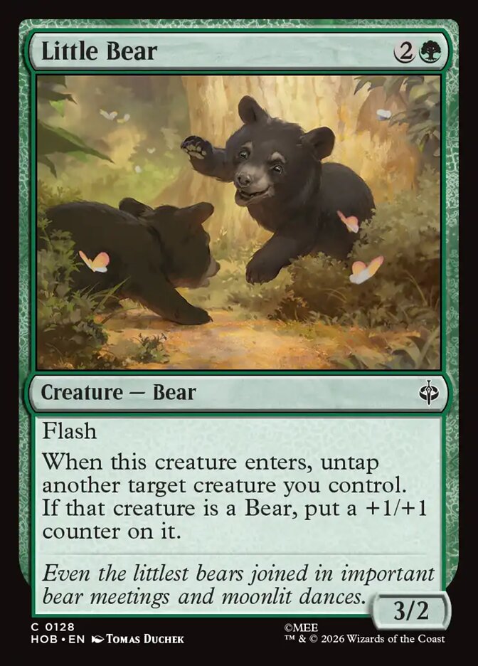 HOB, Little Bear, Standard, 128, C, Near Mint, (Foil), EN