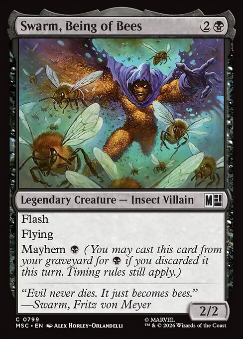 MSC, Swarm, Being of Bees, Standard, 799, C, Near Mint, Normal, EN
