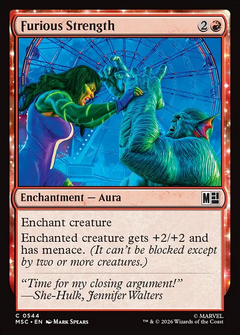 MSC, Furious Strength, Standard, 544, C, Near Mint, Normal, EN