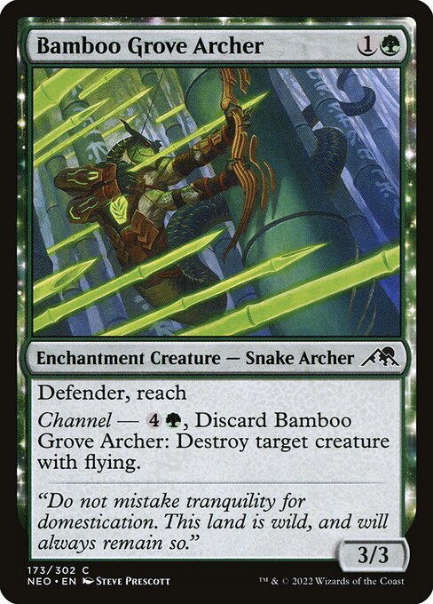 NEO, Bamboo Grove Archer, Standard, 173, C, Near Mint, Normal, EN