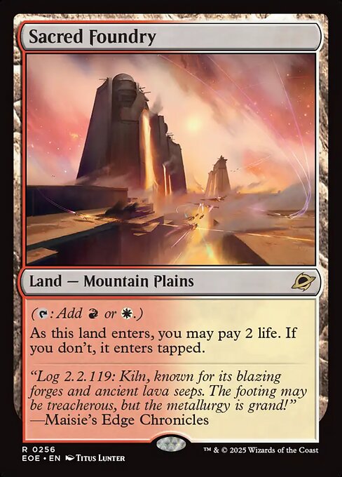 EOE, Sacred Foundry, Standard, 256, R, Near Mint, (Foil), EN