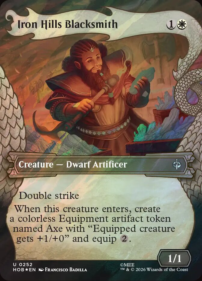 HOB, Iron Hills Blacksmith, (Showcase), 252, U, Near Mint, (Surge Foil), EN