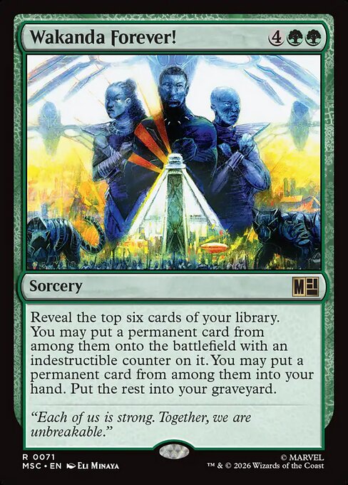 MSC, Wakanda Forever!, Standard, 71, R, Near Mint, Normal, EN