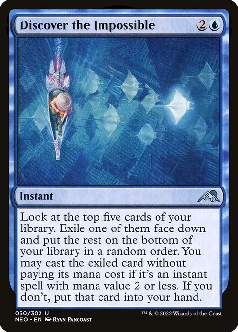 NEO, Discover the Impossible, Standard, 50, U, Near Mint, Normal, EN