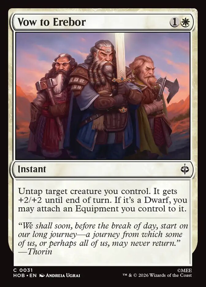 HOB, Vow to Erebor, Standard, 31, C, Near Mint, Normal, EN