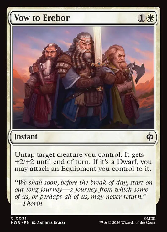 HOB, Vow to Erebor, Standard, 31, C, Near Mint, Normal, EN