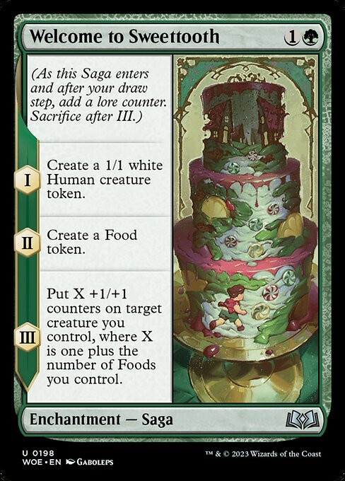 WOE, Welcome to Sweettooth, Standard, 198, U, Near Mint, (Foil), EN