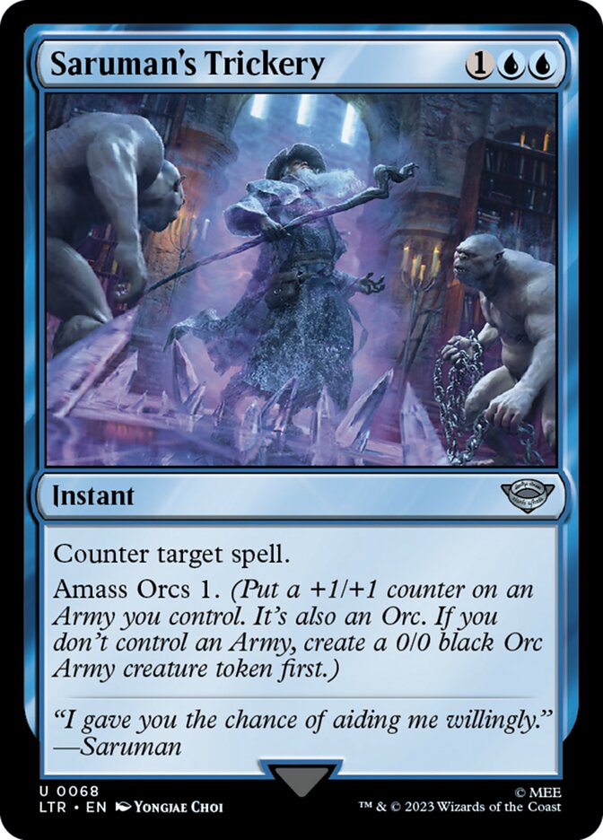 LTR, Saruman's Trickery, Standard, 68, U, Near Mint, Normal, EN
