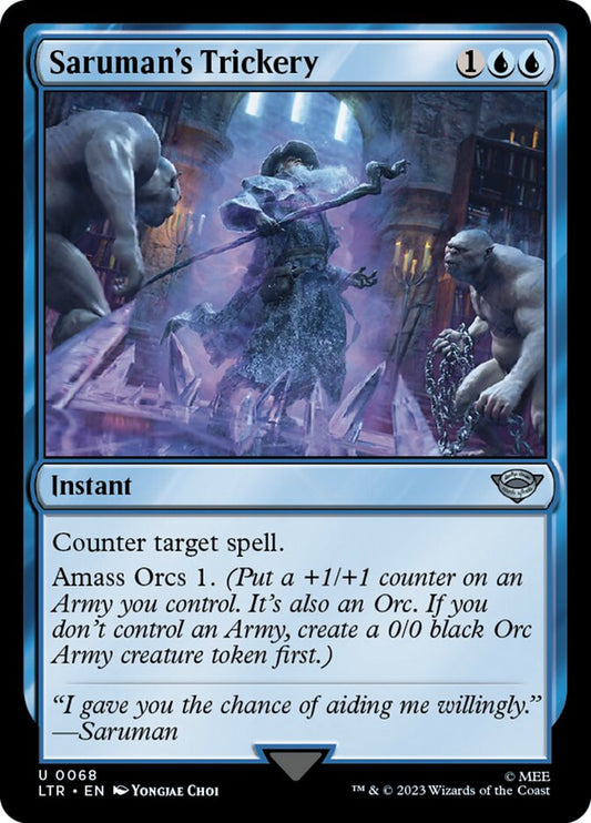 LTR, Saruman's Trickery, Standard, 68, U, Near Mint, Normal, EN
