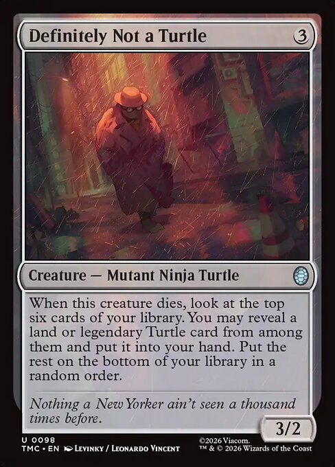 TMC, Definitely Not a Turtle, Standard, 98, U, Near Mint, (Normal), EN