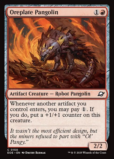 EOE, Oreplate Pangolin, Standard, 150, C, Near Mint, Normal, EN