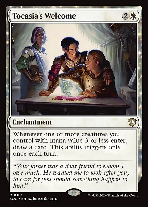 SOC, Tocasia's Welcome, Standard, 181, R, Near Mint, Normal, EN