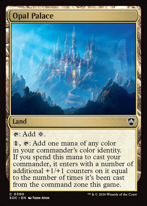 SOC, Opal Palace, Standard, 390, C, Near Mint, Normal, EN