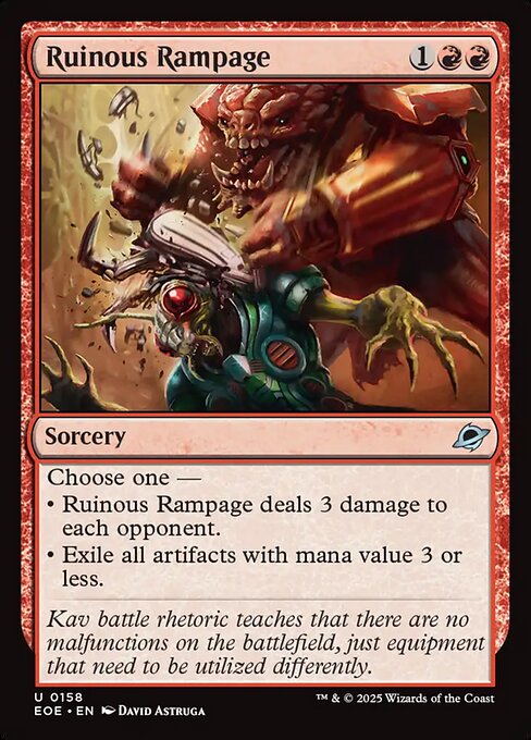 EOE, Ruinous Rampage, Standard, 158, U, Near Mint, (Foil), EN
