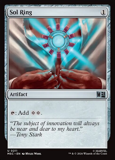 MSC, Sol Ring, Standard, 211, U, Near Mint, {Surge Foil}, EN