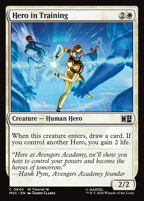 MSC, Hero in Training, Standard, 840, C, Near Mint, Normal, EN