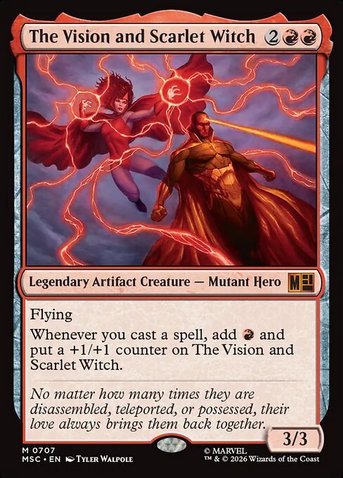 MSC, The Vision and Scarlet Witch, Standard, 707, M, Near Mint, Normal, EN