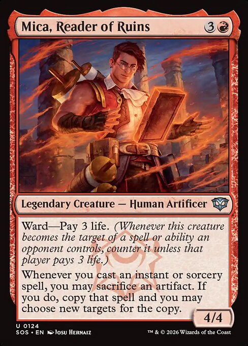 SOS, Mica, Reader of Ruins, Standard, 124, U, Near Mint, Normal, EN