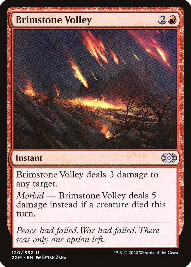 2XM, Brimstone Volley, Standard, 120, U, Near Mint, (Foil), EN