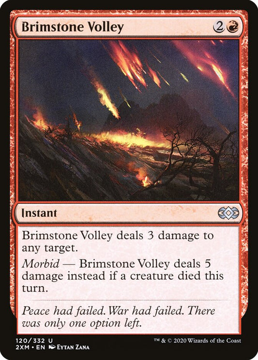 2XM, Brimstone Volley, Standard, 120, U, Near Mint, (Foil), EN