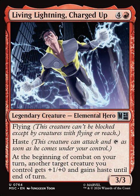 MSC, Living Lightning, Charged Up, Standard, 764, U, Near Mint, (Foil), EN