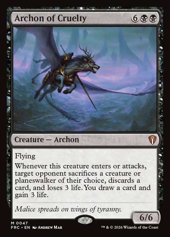 FRC, Archon of Cruelty, Standard, 47, M, Near Mint, Normal, EN