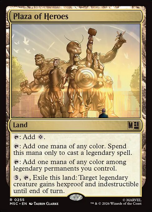 MSC, Plaza of Heroes, Standard, 255, R, Near Mint, {Surge Foil}, EN