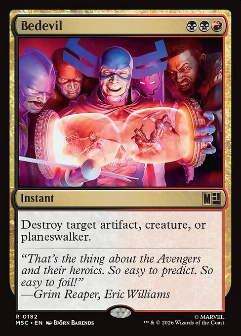 MSC, Bedevil, Standard, 182, R, Near Mint, (Surge Foil), EN
