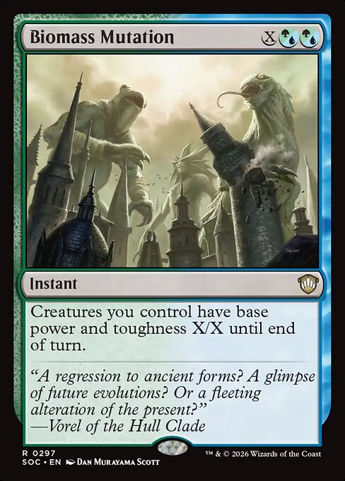 SOC, Biomass Mutation, Standard, 297, R, Near Mint, Normal, EN