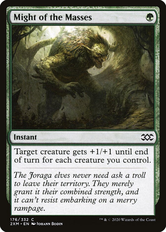 2XM, Might of the Masses, Standard, 176, C, Near Mint, Normal, EN