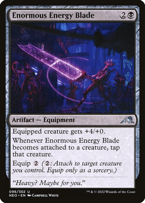 NEO, Enormous Energy Blade, Standard, 96, U, Near Mint, Normal, EN