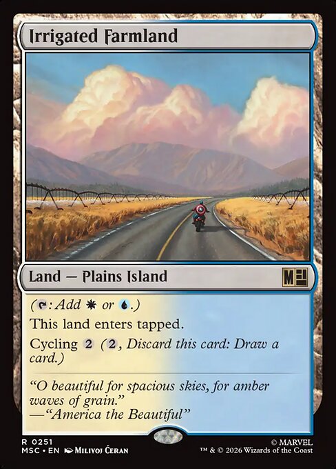 MSC, Irrigated Farmland, Standard, 251, R, Near Mint, {Surge Foil}, EN